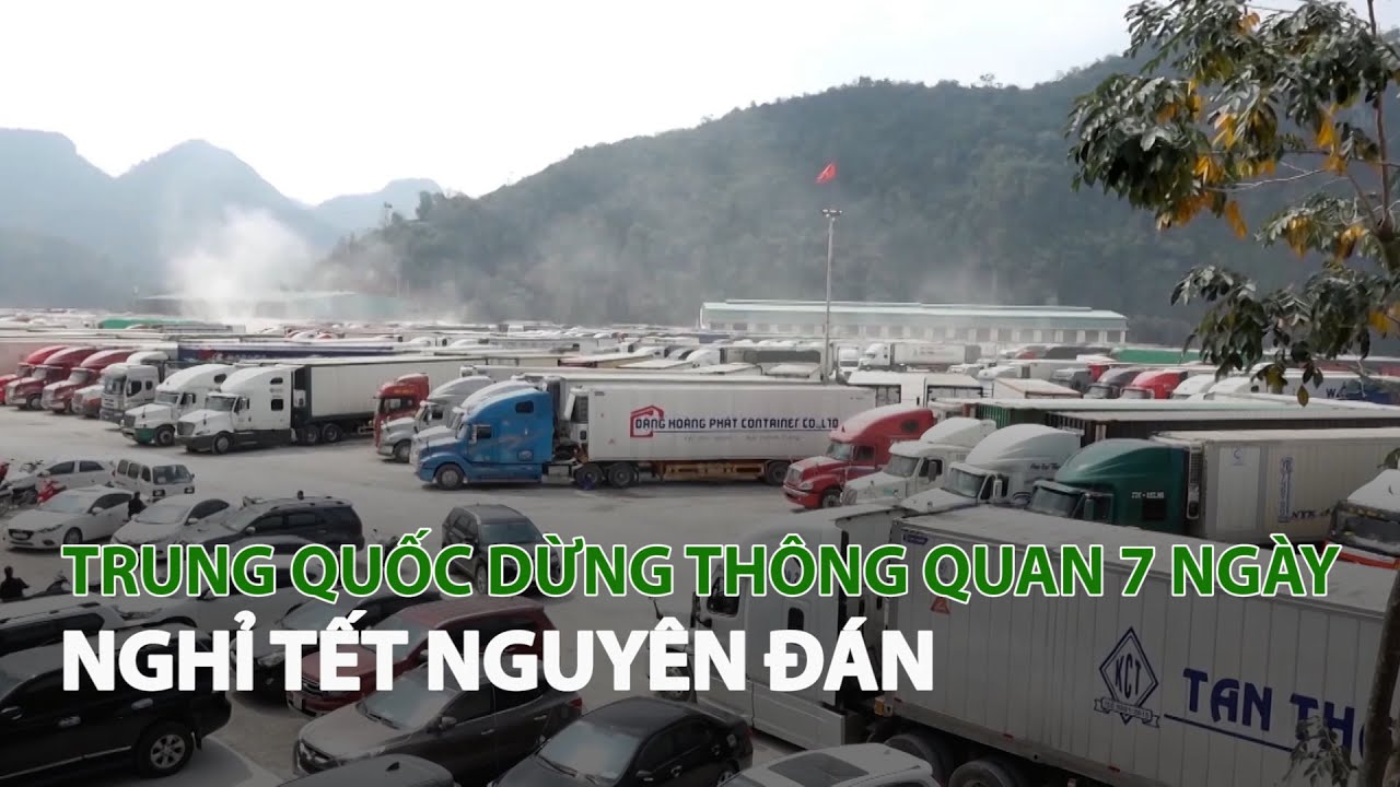 trung quốc dừng thông quan 7 ngày